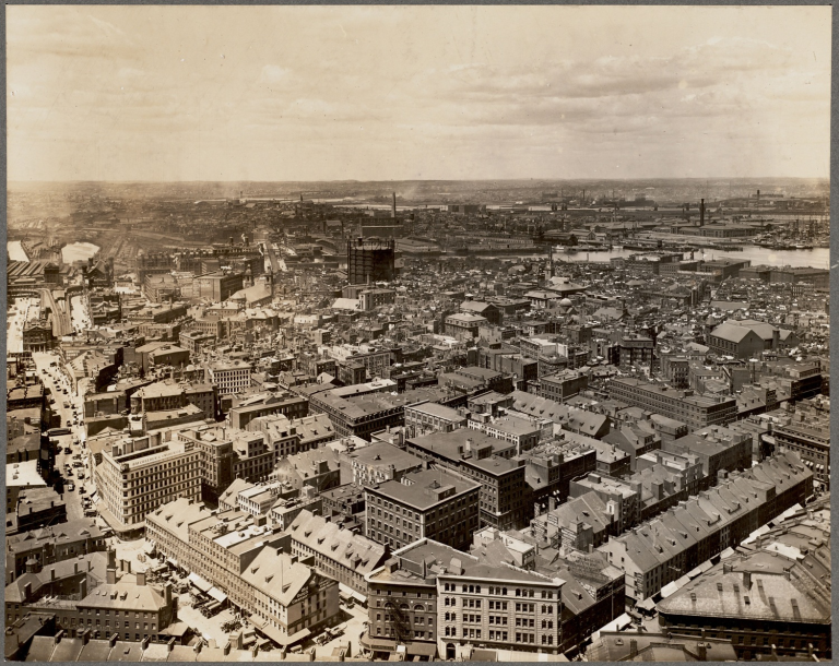 boston north end aerial