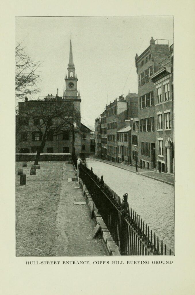 copps hill burying ground historic view