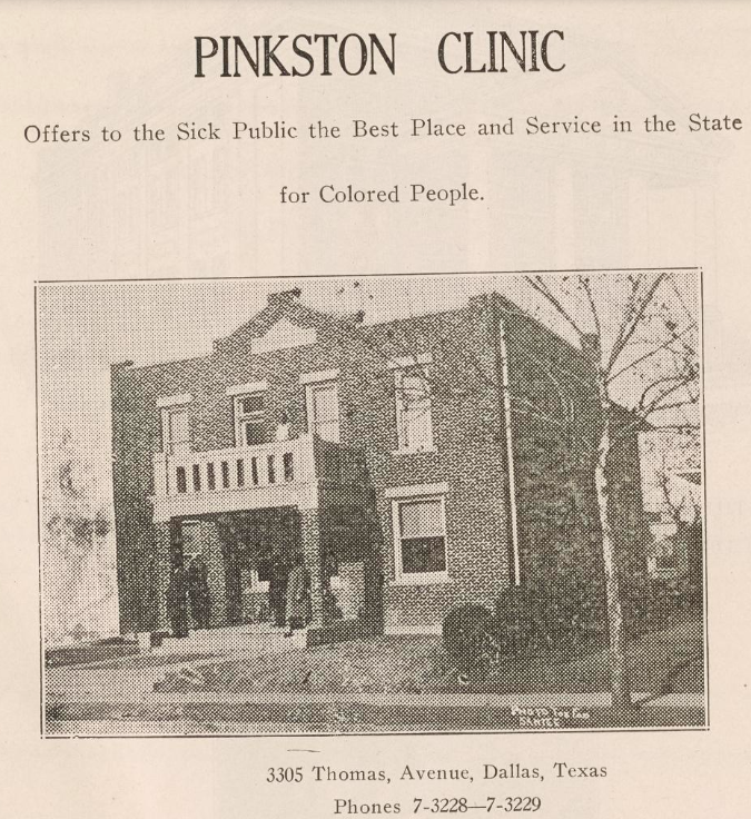 pinkston clinic thomas avenue dallas