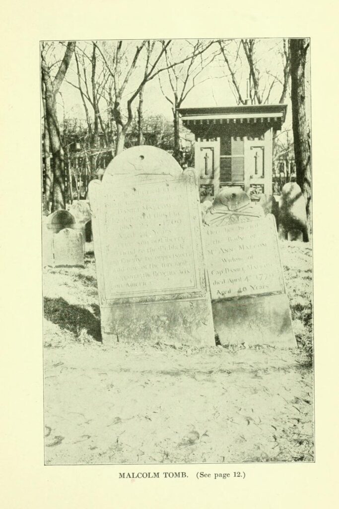 malcolm tomb copps hill burying ground